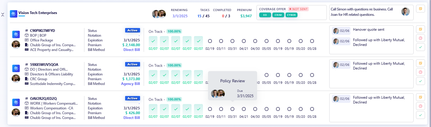 Know What's Coming Up